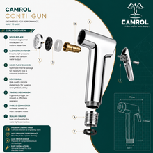Camrol Conti Gun ABS Health Faucet for Bathroom Toilet | Chrome