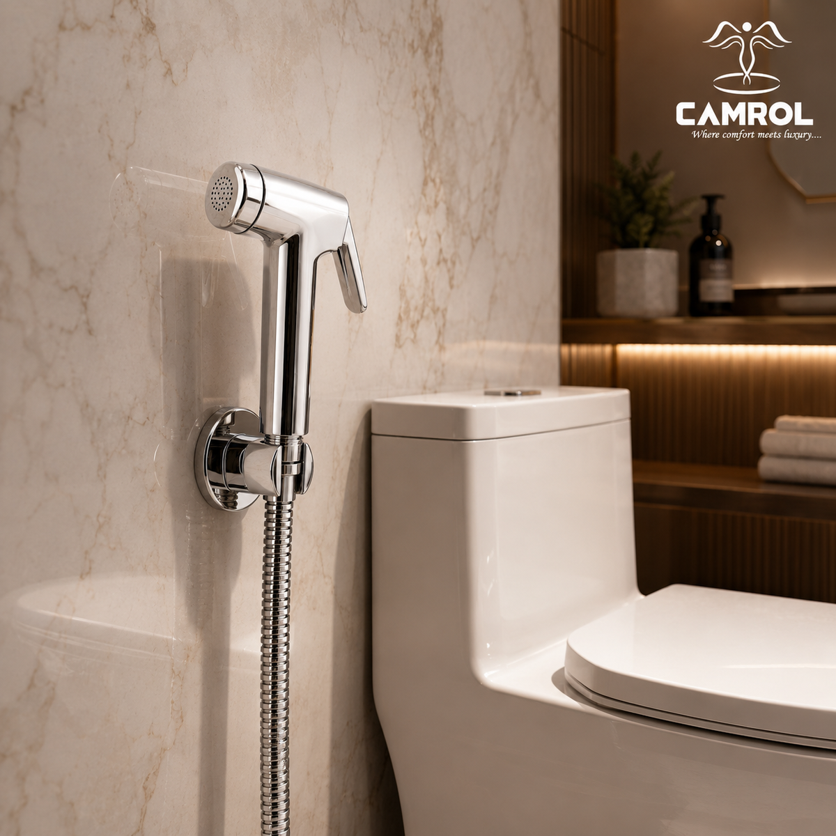 Camrol Conti Gun ABS Health Faucet for Bathroom Toilet | Chrome