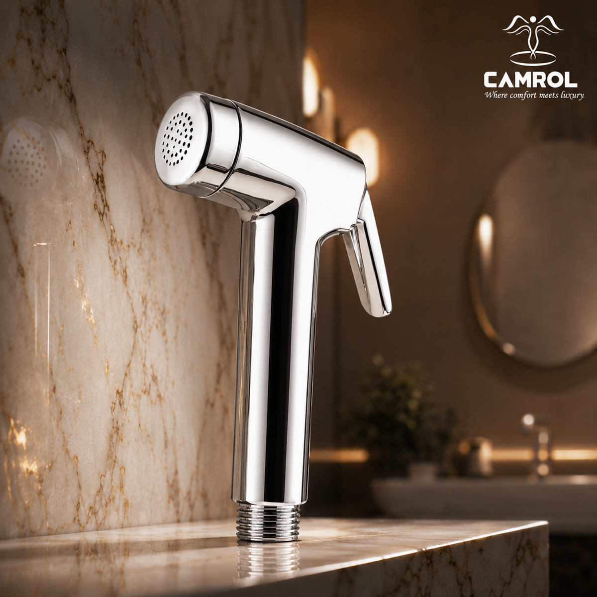 Camrol Conti Gun ABS Health Faucet for Bathroom Toilet | Chrome