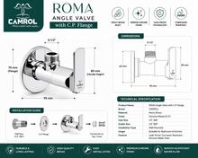 Camrol Roma Angle Valve With C.p Flange