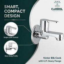 Camrol Victor Bib Cock With C.p Flange