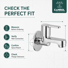 Camrol Victor Bib Cock With C.p Flange