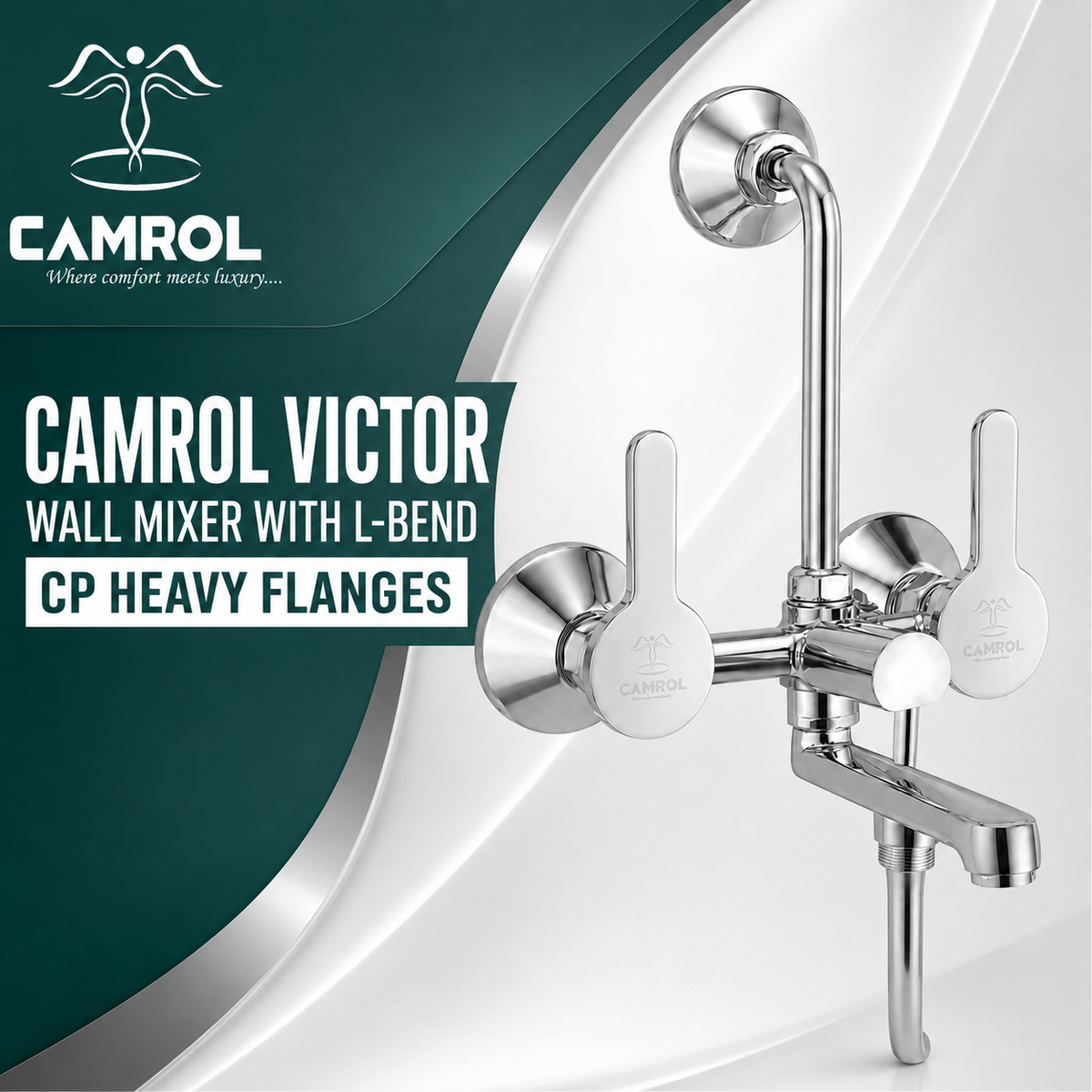 Camrol Victor Wall Mixer With L-Bend