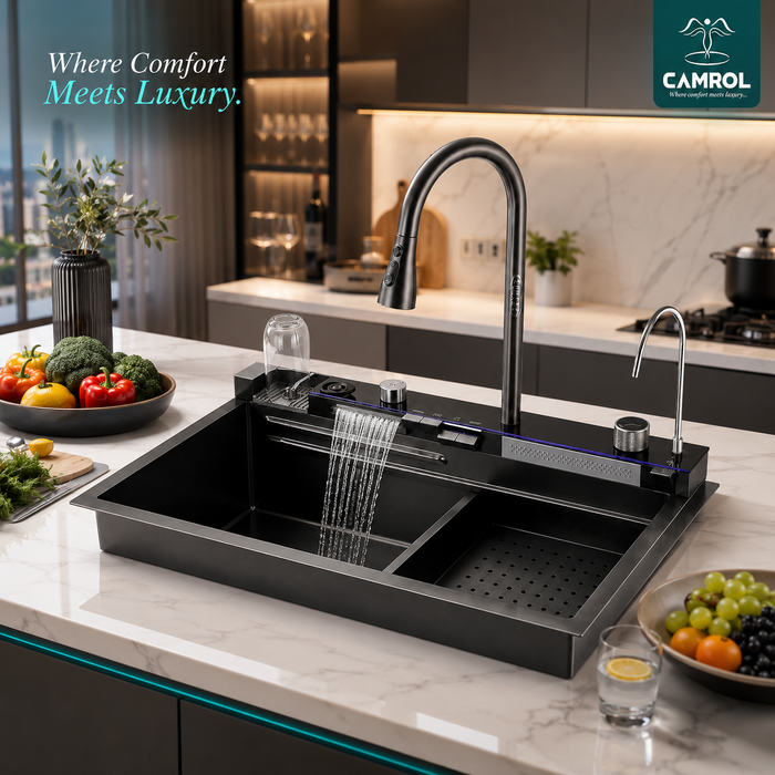 Camrol Piano waterfall sink