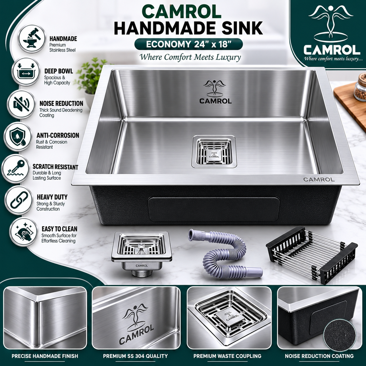 Camrol 24*18 SS 304 Economy