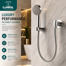 Camrol Stainless Steel 304 Shower Tube Brass Fitting Heavy Flexible Health Faucet Hose Pipe | Rust Resistant | Chrome | For Health Faucets & Hand Showers