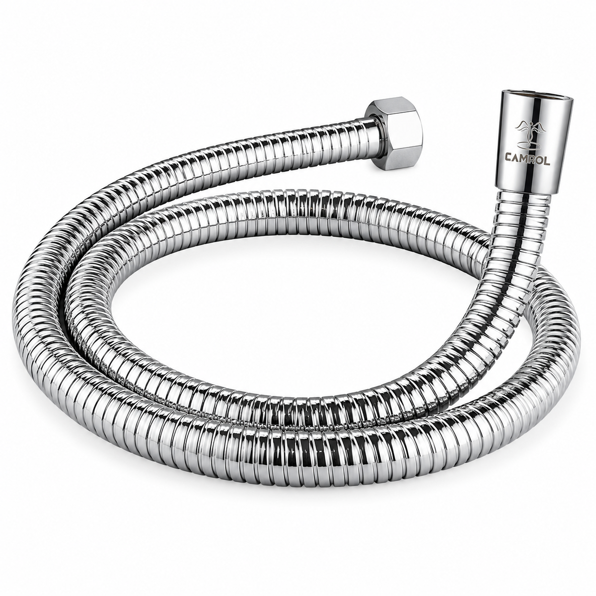 Camrol Stainless Steel 304 Shower Tube Brass Fitting Heavy Flexible Health Faucet Hose Pipe | Rust Resistant | Chrome | For Health Faucets & Hand Showers