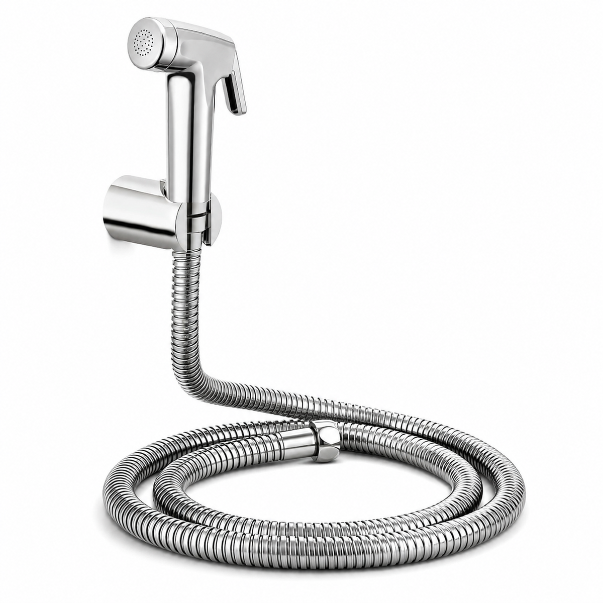 Camrol Conti Heavy Duty Med Tube & ABS Gun Health Faucet with 304 Grade Stainless Steel Hose & Wall Hook | Jet Spray Toilet