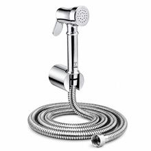 CAMROL Stainless Steel Health Faucet Brass Legent Gun Tube with Sumo Hook for Bathroom | Jet Spray for Toilet | Handheld Bidet Spray | 304 Grade Stainless Steel | Brushed Silver Finish