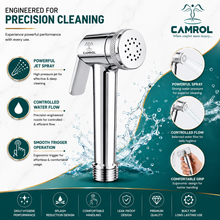 CAMROL Stainless Steel Health Faucet for Bathroom | Jet Spray for Toilet | Handheld Bidet Spray | 304 Grade Stainless Steel | Brushed Silver Finish