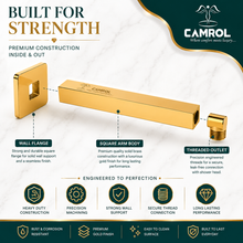 Camrol SHOWER ARM PVD Gold 18"