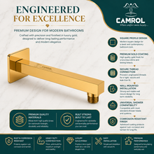 Camrol SHOWER ARM PVD Gold 18"
