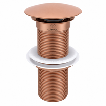 Camrol Brass Stainless Steel Wash Basin Waste Rose Gold Popup Sink Coupling with Full Thread Glossy Finish | Corrosion Resistant | Rose Gold | 1 Piece