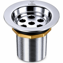 Camrol Full Thread Waste Coupling SS for Wash Basin | 304 Grade Stainless Steel | Rust & Corrosion Resistant | Chrome Finish