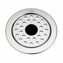 Camrol 5 x 5 Inches Stainless Steel Square Flat Cut Floor Water Drain | Premium Locking Round Jali Grating Trap with Lock | Bathroom & Kitchen Drain Cover | Rust & Corrosion Resistant | Silver
