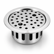 Camrol 5 Inches Round Floor Drain | 304 Grade Stainless Steel Drain Jali with Premium Cockroach Trap | Floor Trap with Collar | Bathroom & Kitchen Drain Cover