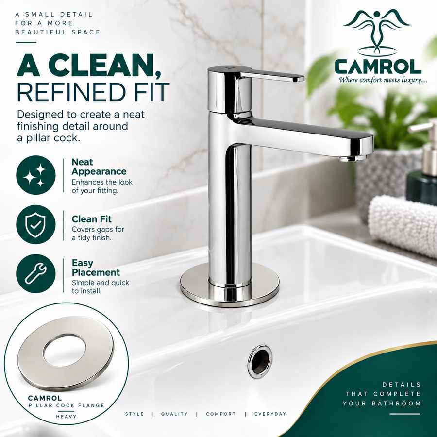 Camrol SS FLANGE PILLAR COCK