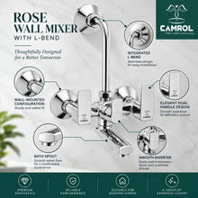 Camrol Rose Wall Mixer With L-Bend