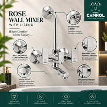 Camrol Rose Wall Mixer With L-Bend