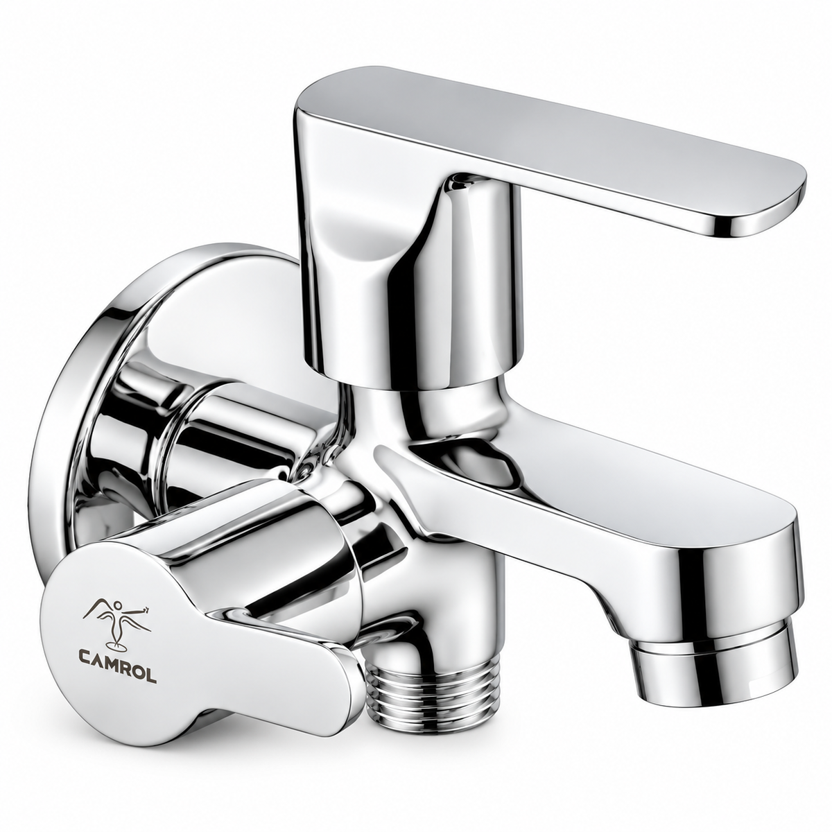 Camrol Roma 2 in 1 Bib Cock With C.p Flange