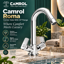 Camrol Roma Sink Cock With C.p Flange