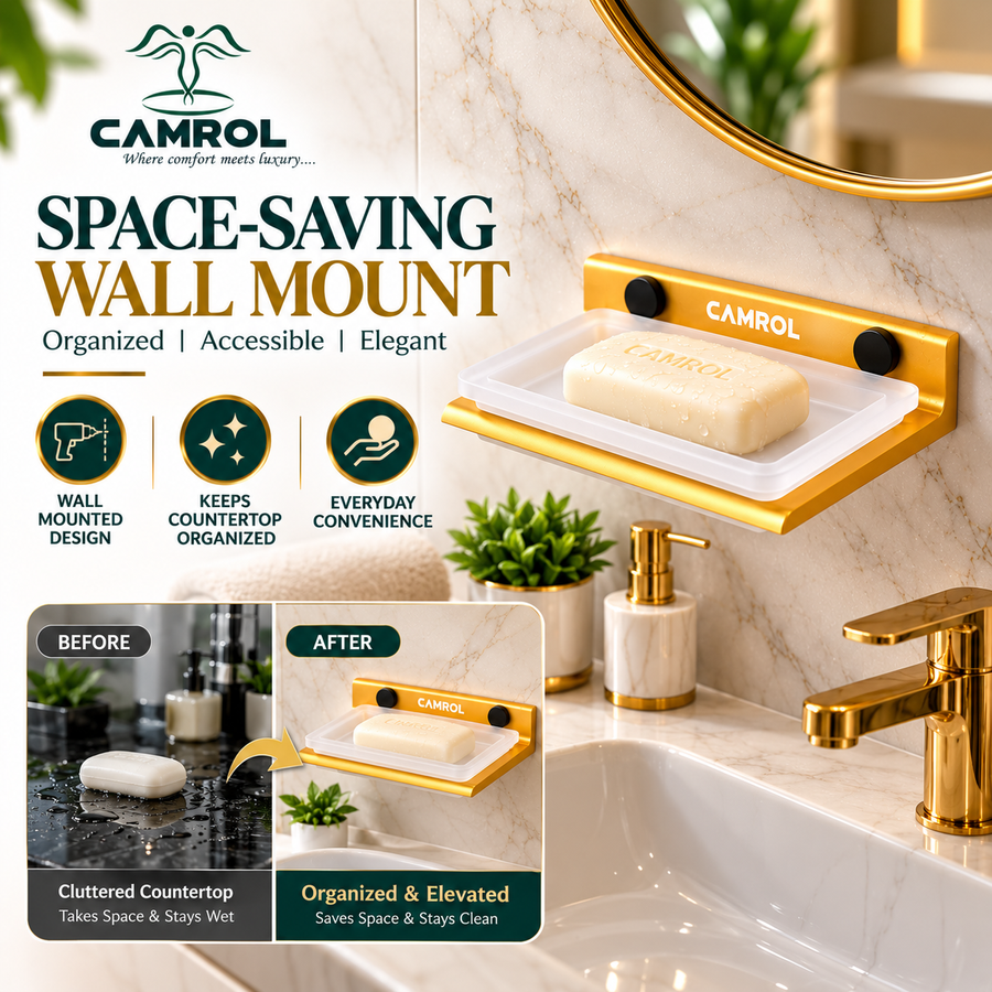 ALU SINGLE SOAP DISH GOLD