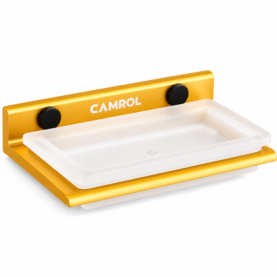 ALU SINGLE SOAP DISH GOLD