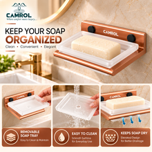 ALU SINGLE SOAP DISH ROSE GOLD