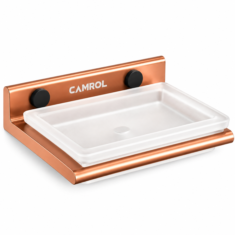 ALU SINGLE SOAP DISH ROSE GOLD