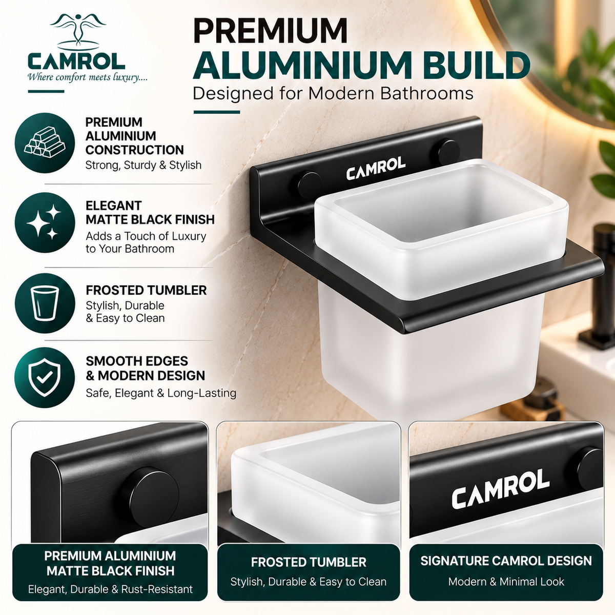 ALU SINGLE TUMBLER BLACK