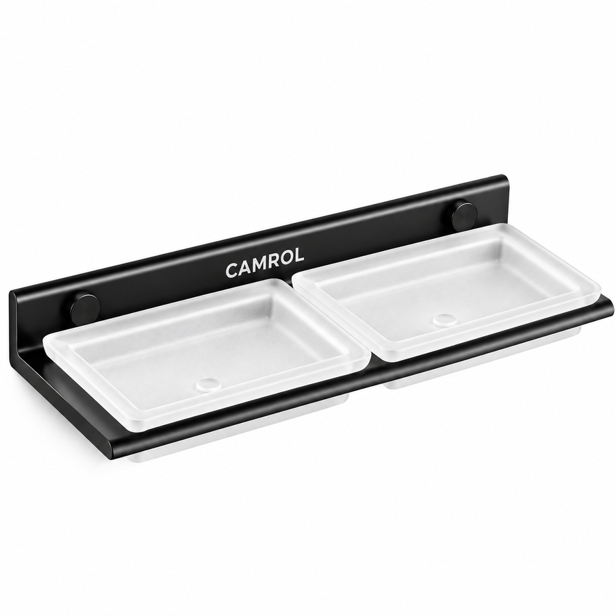 ALU DOUBLE SOAP DISH