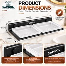 ALU DOUBLE SOAP DISH