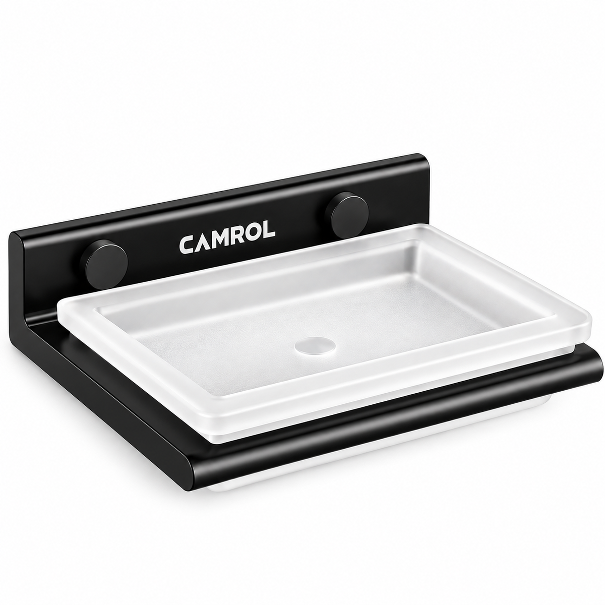 ALU SINGLE SOAP DISH BLACK
