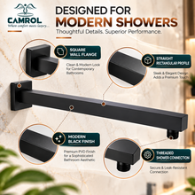Camrol SHOWER ARM PVD Black  18"