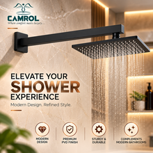 Camrol SHOWER ARM PVD Black  18"