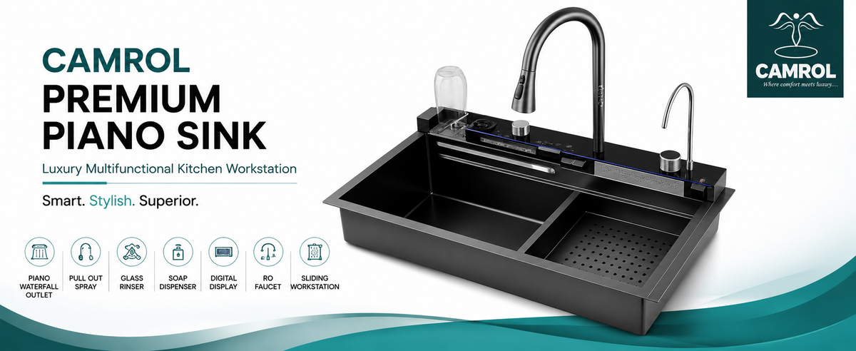 Camrol Piano waterfall sink