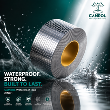 Camrol Super Strong Repair Waterproof Tape | Permanent Leak Repair Solution | Rubber Aluminium Foil Tape for Roof, Pipe, Tank, Window & Surface Leakage | Silver