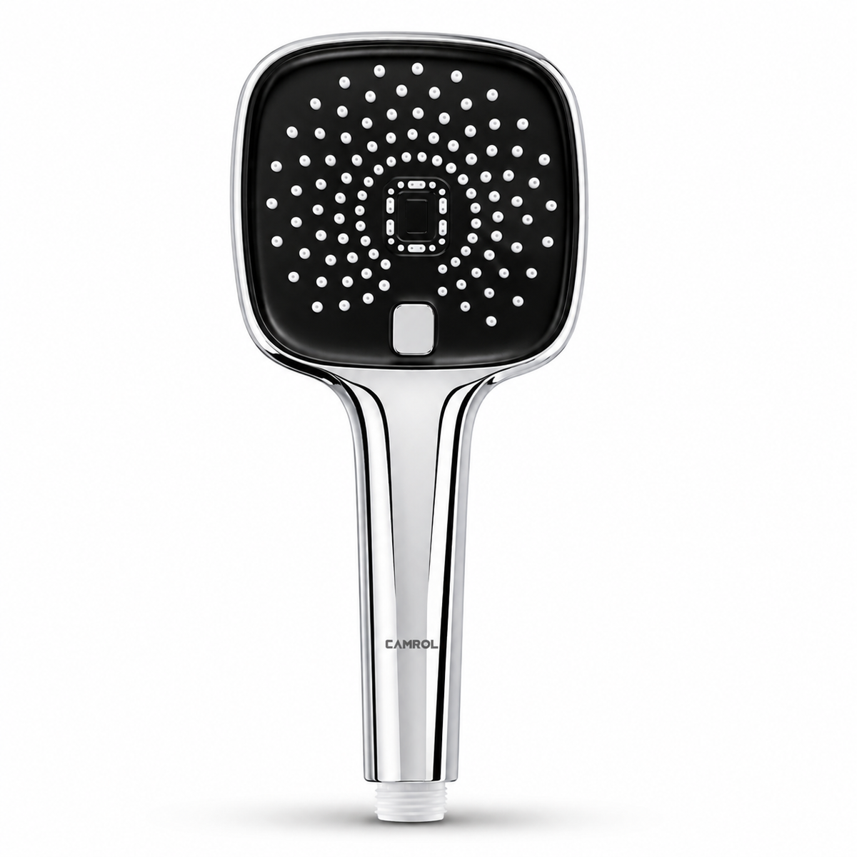Camrol 5 Function Black Magic Hand Shower for Bathroom | Anti-Clog Silicone Nozzles | High Pressure | Black | Full Set