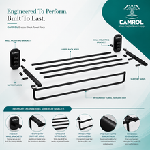 Camrol Towel rack breeze black