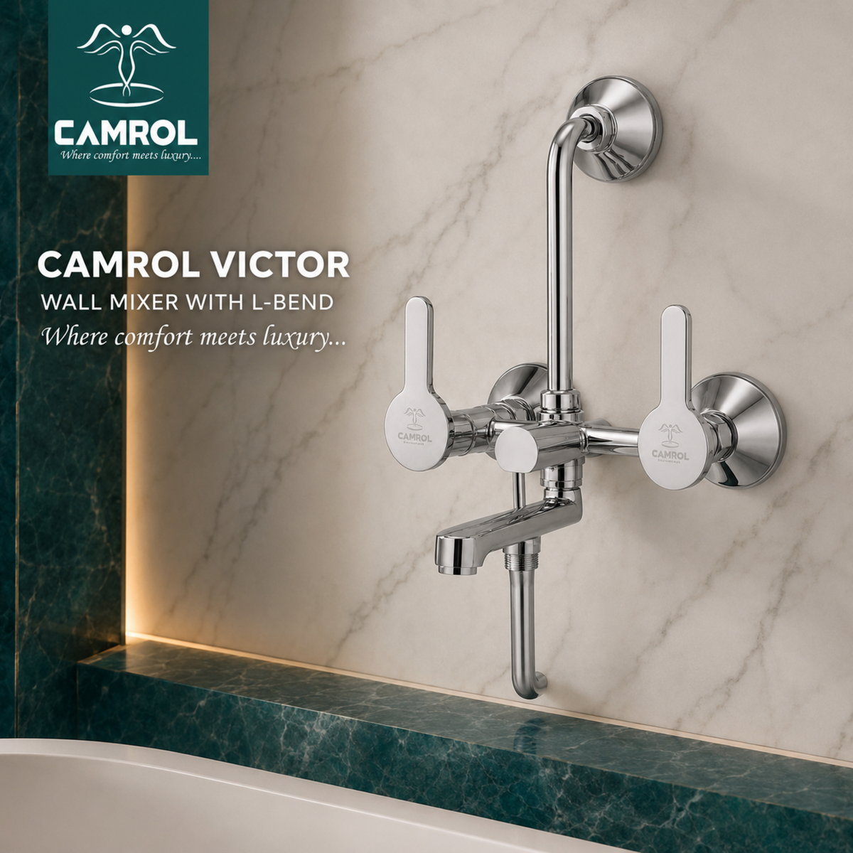 Camrol Victor Wall Mixer With L-Bend
